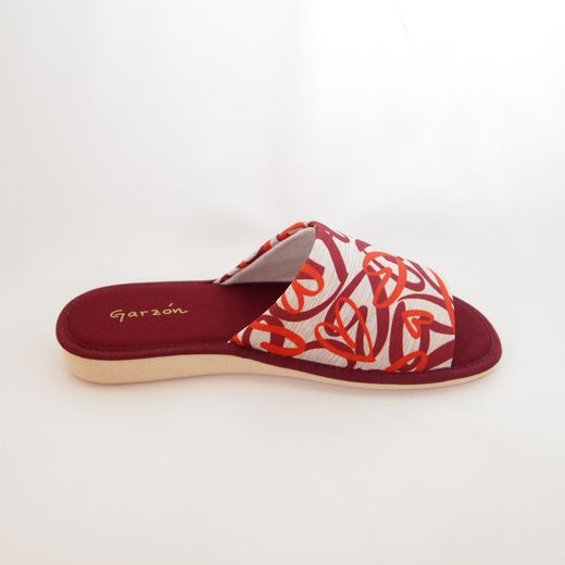 Zapatillas de casa Garzón P400-225 Granate