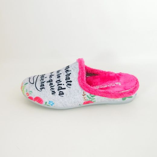 Zapatillas de casa Vulca-Bicha 1370 Gris Perla