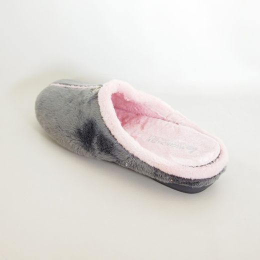 Zapatillas de casa Vulca-Bicha 4311 Gris-Rosa