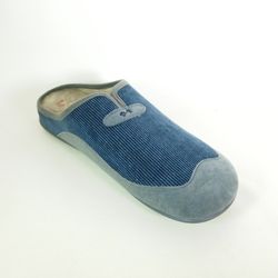 Zapatillas de casa Vulca-Bicha 4868 Azul y Gris