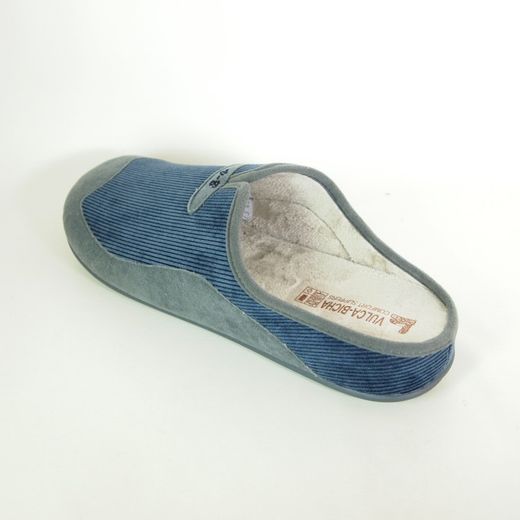 Zapatillas de casa Vulca-Bicha 4868 Azul y Gris