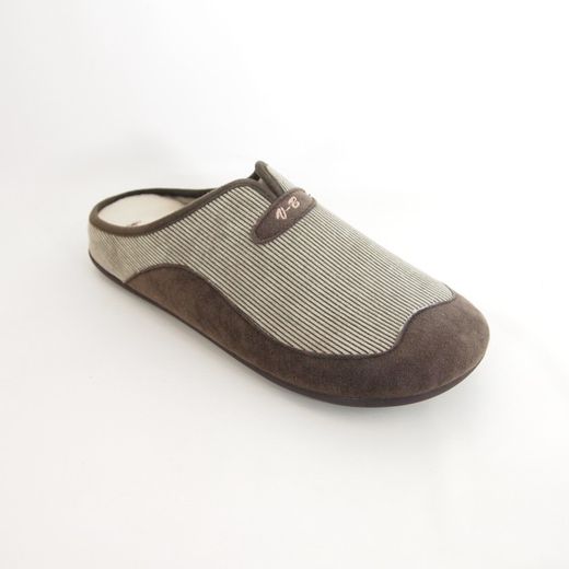 Zapatillas de casa Vulca-Bicha 4868 Kaki-Marrón