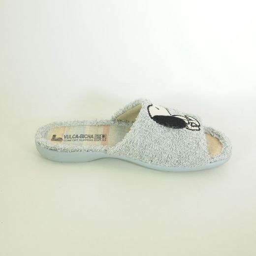 Zapatillas de casa Vulca-Bicha 4907 Snoppy Gris Perla