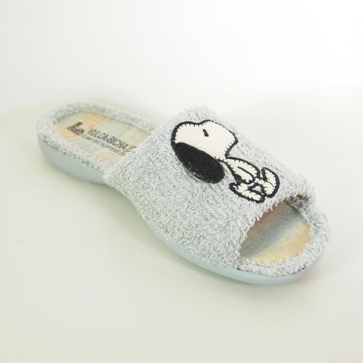 Zapatillas de casa Vulca-Bicha 4907 Snoppy Gris Perla