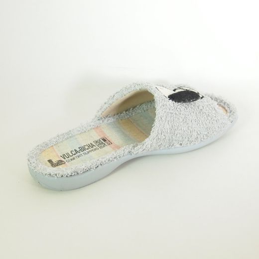 Zapatillas de casa Vulca-Bicha 4907 Snoppy Gris Perla