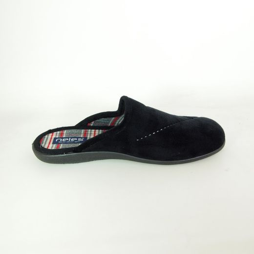 Zapatillas de estar por casa Neles M20-4724C Negro
