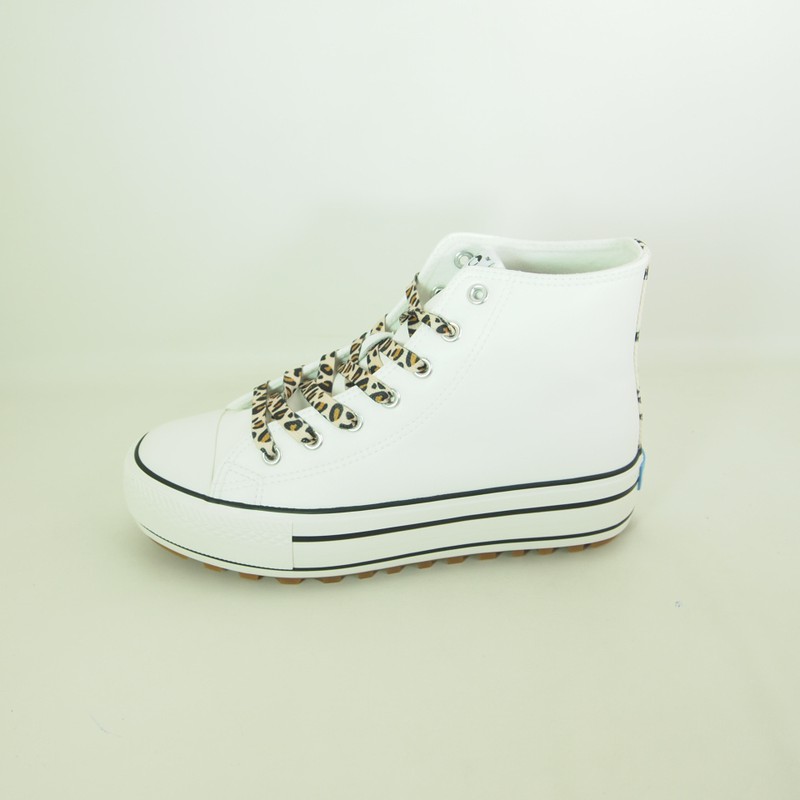 Zapatillas de lona 60298 Blanco — Zapatoria - online