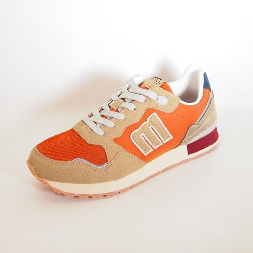 Zapatillas deportivas Mustang 84427 Arena y Naranja