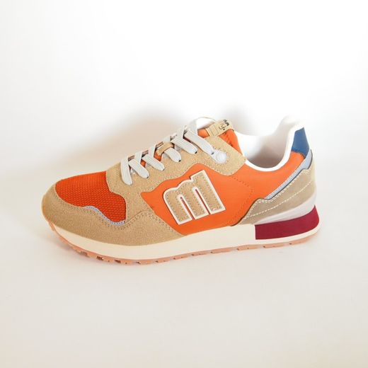 Zapatillas deportivas Mustang 84427 Arena y Naranja