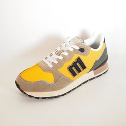Zapatillas deportivas Mustang 84427 Taupe y Mostaza