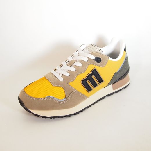 Zapatillas deportivas Mustang 84427 Taupe y Mostaza