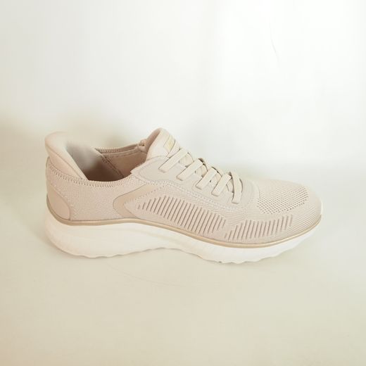Zapatillas deportivas Skechers 117497 Bobs Squad Chaos Current Muse Natural-Oro