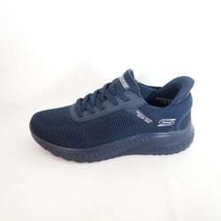 Zapatillas deportivas Skechers 118312 Bobs Squad Chaos Solid Step Azul