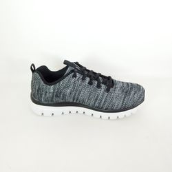 Zapatillas deportivas Skechers 12614 Graceful Twisted Fortune Negro-Blanco