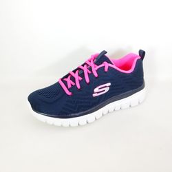 Zapatillas deportivas Skechers 12615 Graceful Get Connected Azul-Rosa