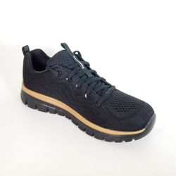 Zapatillas deportivas Skechers 12615 Graceful Get Connected Negro y Oro