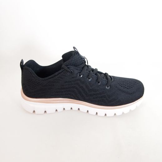 Zapatillas deportivas Skechers 12615 Graceful Get Connected Negro