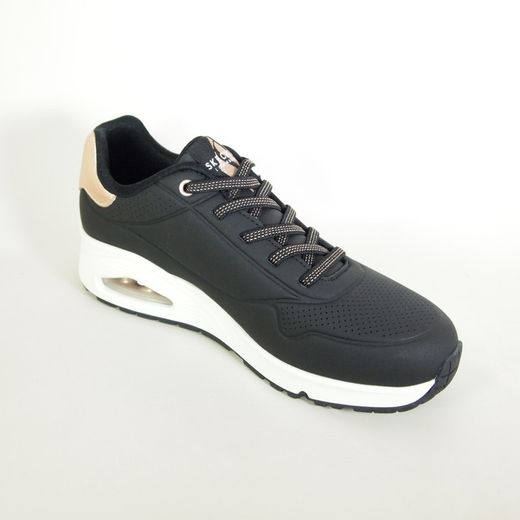 Zapatillas deportivas Skechers 155196BLK Uno Shimmer Away Negro