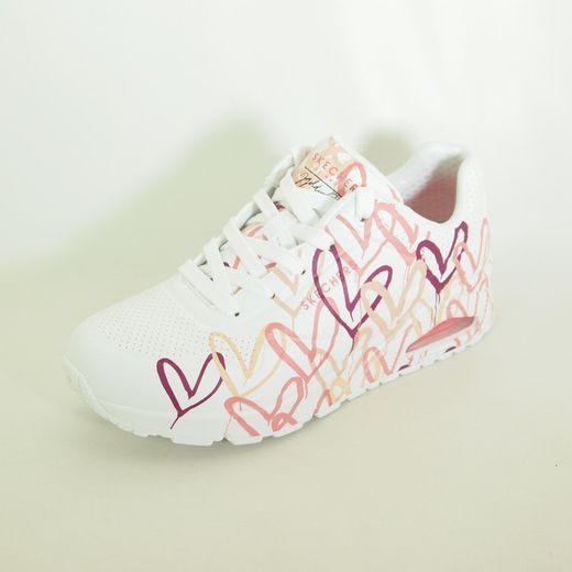 Zapatillas deportivas Skechers 155507 WORL Uno Spread The Love Blanco