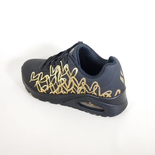 Zapatillas deportivas Skechers 17795BK Uno Golden Heart Negro
