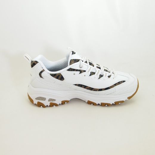 Zapatillas deportivas Skechers D'Lites Quick Leopard 13158 Blanco