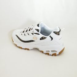 Zapatillas deportivas Skechers D'Lites Quick Leopard 13158 Blanco