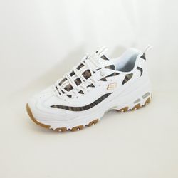 Zapatillas deportivas Skechers D'Lites Quick Leopard 13158 Blanco