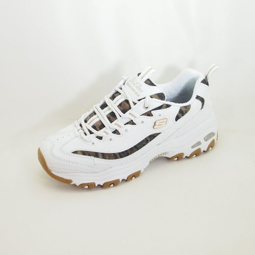 Zapatillas deportivas Skechers D'Lites Quick Leopard 13158 Blanco