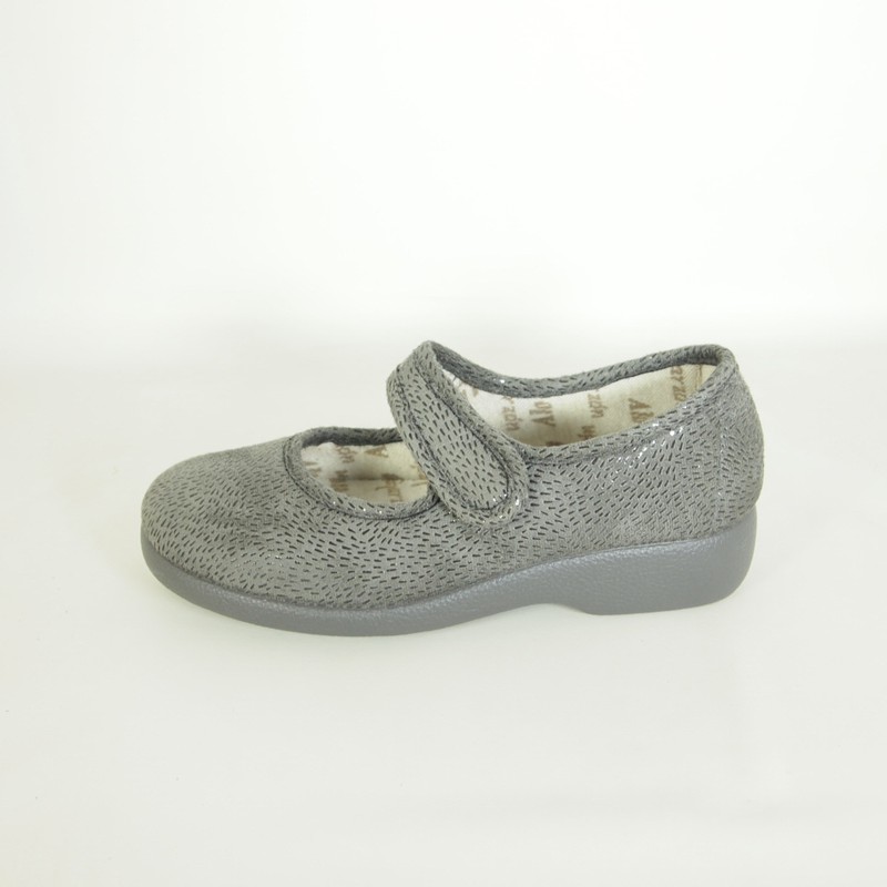 Zapatillas para pies delicados 3065-298 Gris — Zapatoria - Zapatería online