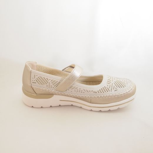 Zapato Amarpies AHI30064 Platino/Gold