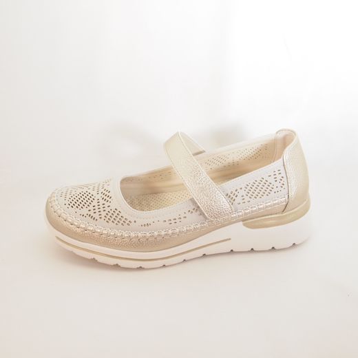 Zapato Amarpies AHI30064 Platino/Gold
