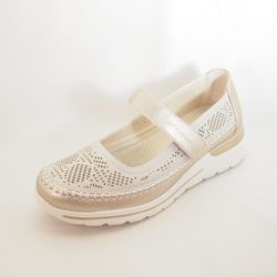 Zapato Amarpies AHI30064 Platino/Gold