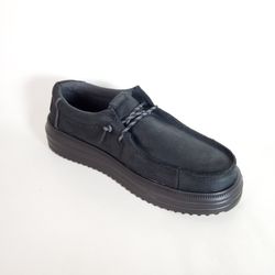 Zapato Hey Dude 45847-060 Rev Tumbled leather Negro