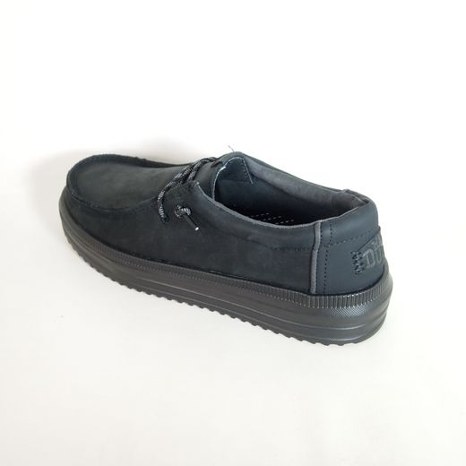 Zapato Hey Dude 45847-060 Rev Tumbled leather Negro