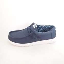 Zapato Hey Dude Hd40700 410 Wally Stretch Canvas azul