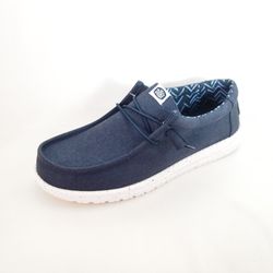Zapato Hey Dude Hd40700 410 Wally Stretch Canvas azul