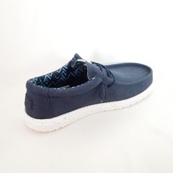 Zapato Hey Dude Hd40700 410 Wally Stretch Canvas azul