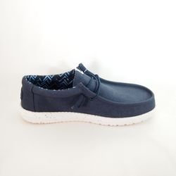 Zapato Hey Dude Hd40700 410 Wally Stretch Canvas azul
