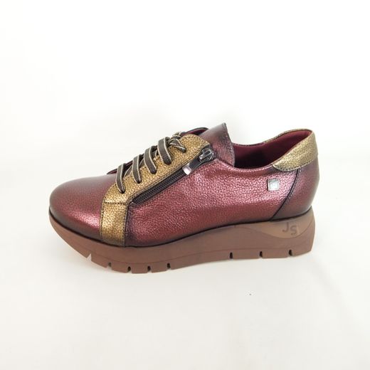 Zapato José Sáenz 2276 Belén rioja-bronce