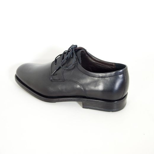 Zapatos de hombre con cordones en piel negra