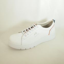 Zapatos Fluchos F1422 Pompas Blanco-Naranja