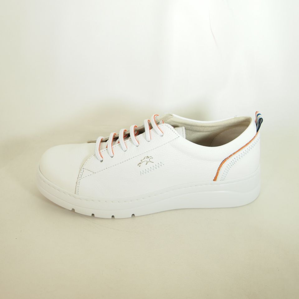 Zapatos Fluchos F1422 Pompas Blanco-Naranja 35