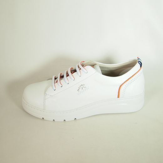 Zapatos Fluchos F1422 Pompas Blanco Y Naranja
