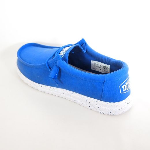 Zapatos Hey Dude 40009 Wally Slup Canvas Azul Marino