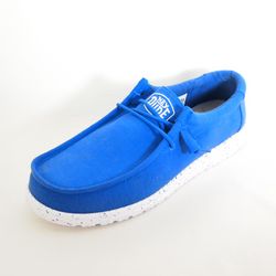 Zapatos Hey Dude 40009 Wally Slup Canvas Azul Marino