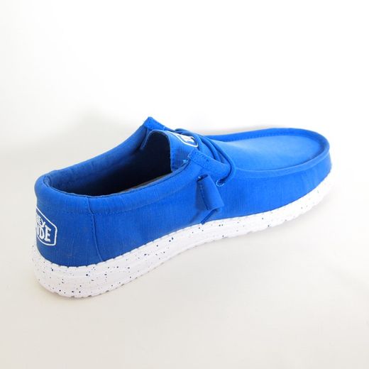 Zapatos Hey Dude 40009 Wally Slup Canvas Azul Marino