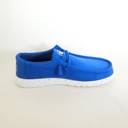 Zapatos Hey Dude 40009 Wally Slup Canvas Azul Marino