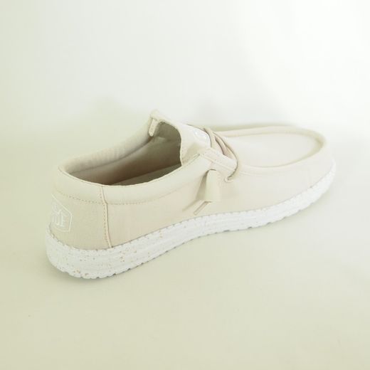 Zapatos Hey Dude 40009 Wally Slup Canvas Beige