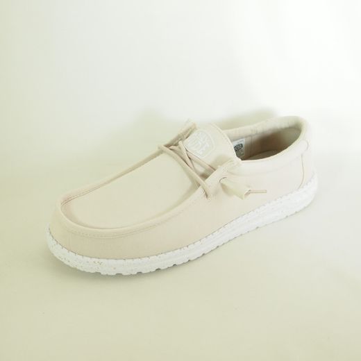 Zapatos Hey Dude 40009 Wally Slup Canvas Beige