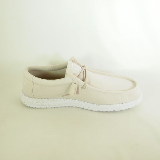 Zapatos Hey Dude 40009 Wally Slup Canvas Beige